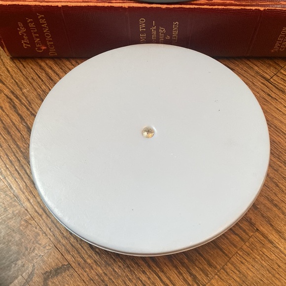 Vintage ice bucket blue faux leather /bring this as a hostess gift with a bottle - Picture 4 of 6